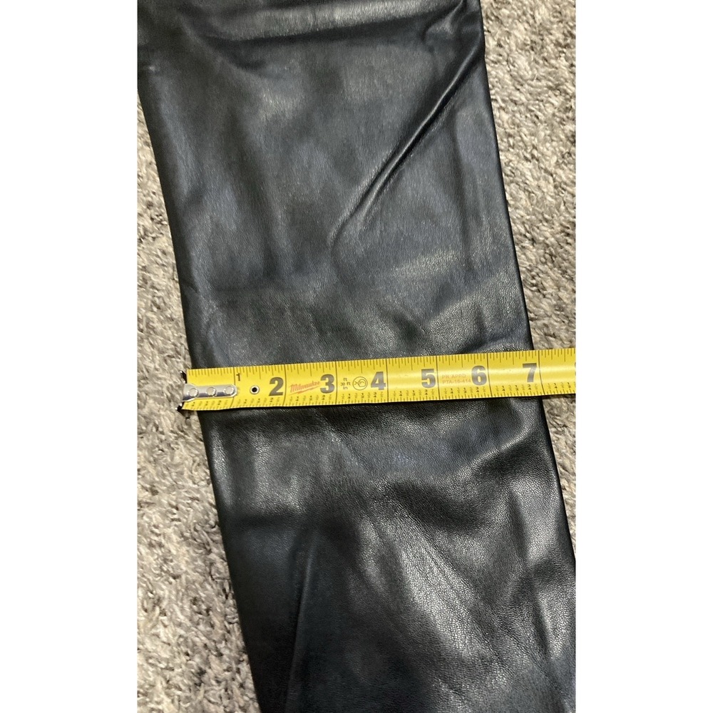 BB Dakota Steve Madden Faux Leather Jogger Pants Womens S Black Vegan Leather - Picture 7 of 9